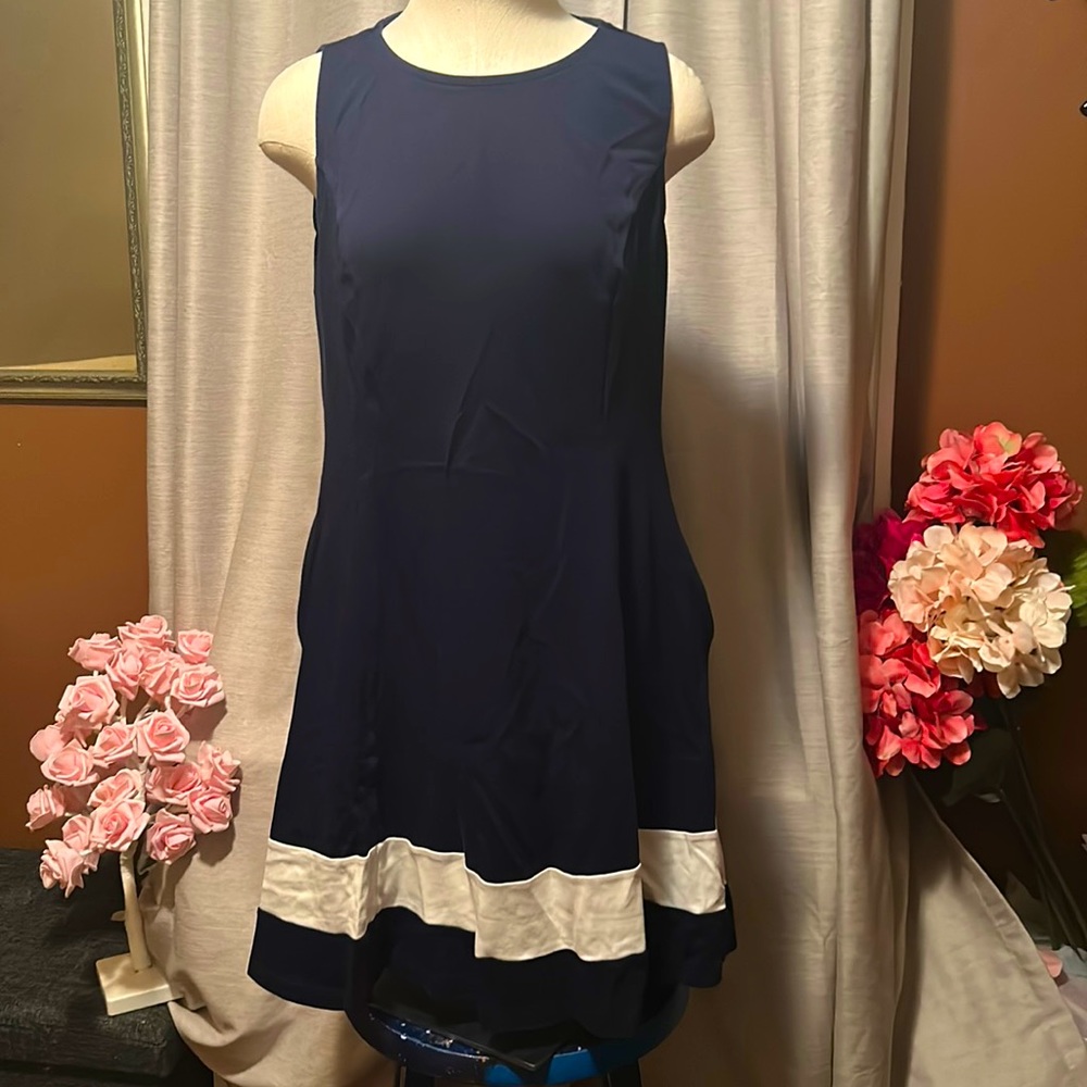 New York and Company sz M navy dress